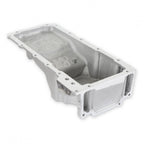 GM LS Swap Oil Pan Most Front Clearance No Drain-Back Holes Fits LS Swapped Vehicles Requiring Even More Clearance Than the 302-1 and 302-2 Same As 302-3 But Without Drain-Back and Plugs Holley