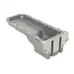Gen III Hemi Swap Oil Pan Rear-Sump Natural Non-VVT Fits Non-VVT Gen III Hemi Engines 2003-2008 5.7L, 2005-2010 6.1L, 2007-2010 392 Hemi Crate Engines Rear-Sump Design Fits Most Trucks Natural As-Cast Finish Holley