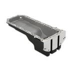 Gen III Hemi Swap Oil Pan Rear-Sump Black VVT Fits VVT Gen III Hemi Engines 2009-up 5.7L & 2011-up 6.4L Engines Rear-Sump Design Fits Most Trucks Black Finish Holley