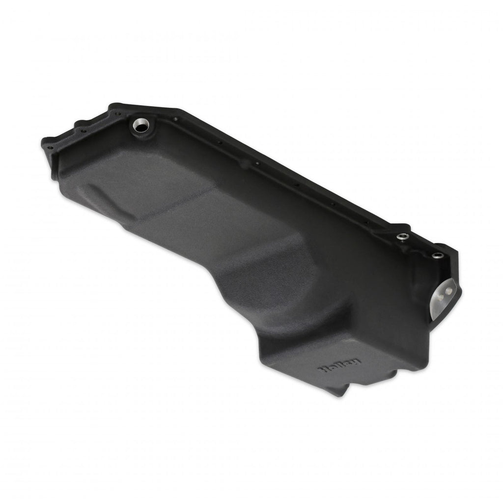 Gen III Hemi Swap Oil Pan Rear-Sump Black VVT Fits VVT Gen III Hemi Engines 2009-up 5.7L & 2011-up 6.4L Engines Rear-Sump Design Fits Most Trucks Black Finish Holley