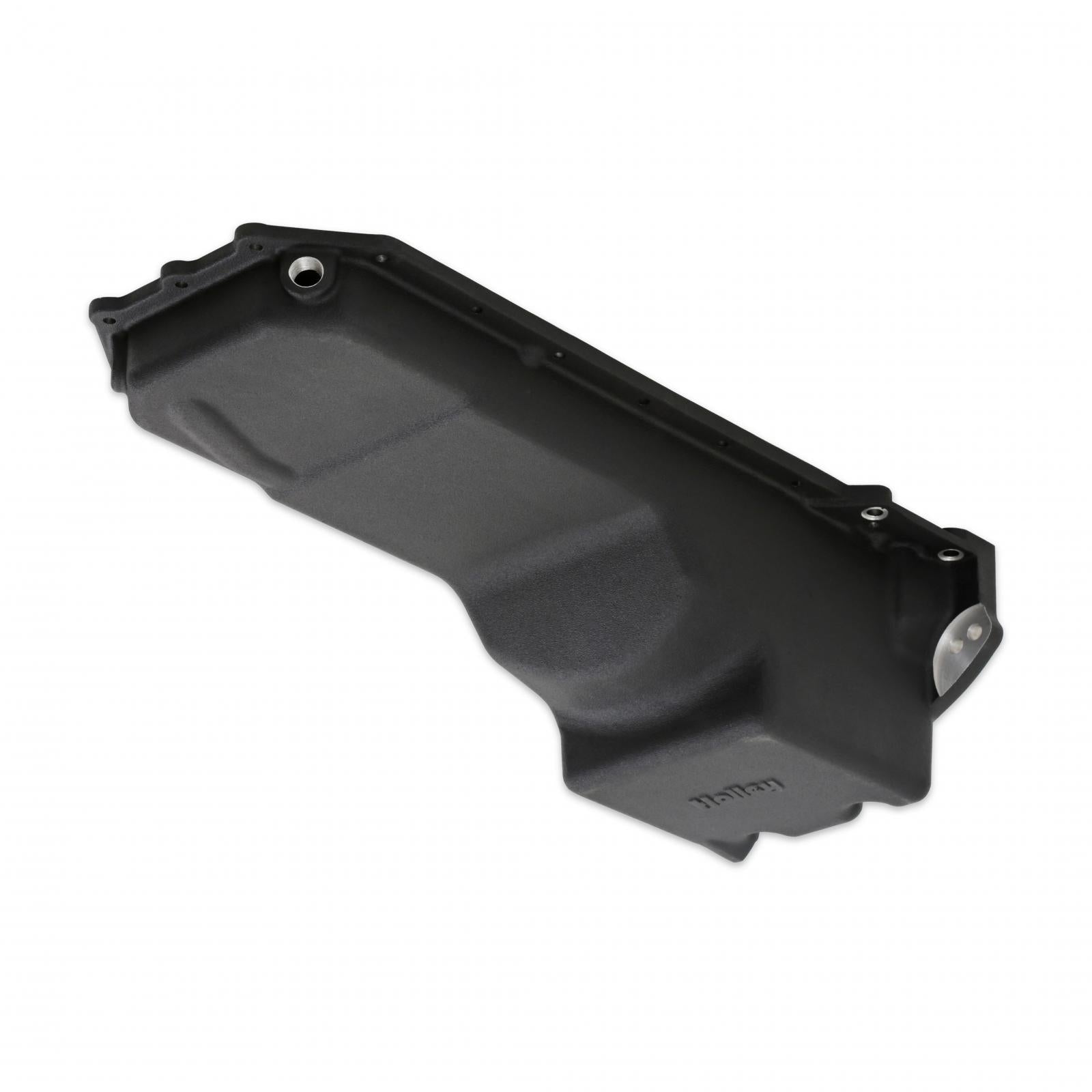 Gen III Hemi Swap Oil Pan Rear-Sump Black VVT Fits VVT Gen III Hemi Engines 2009-up 5.7L & 2011-up 6.4L Engines Rear-Sump Design Fits Most Trucks Black Finish Holley