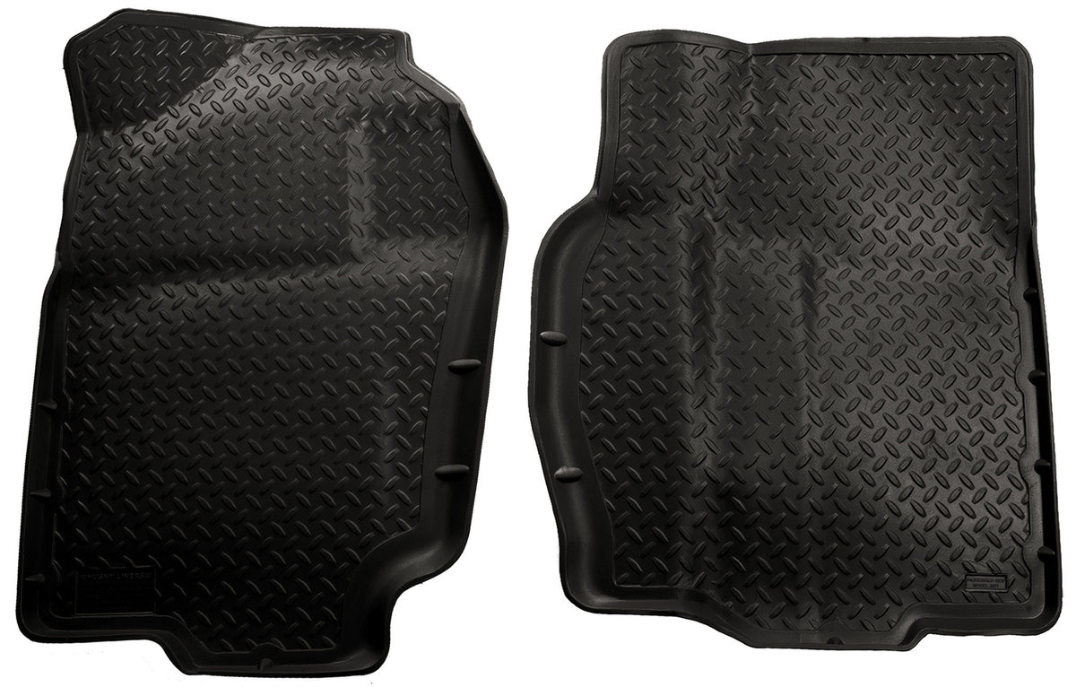 Classic Style Front Floor Liners For 1994-2002 Ram 1500/2500/3500 Black Husky Liners