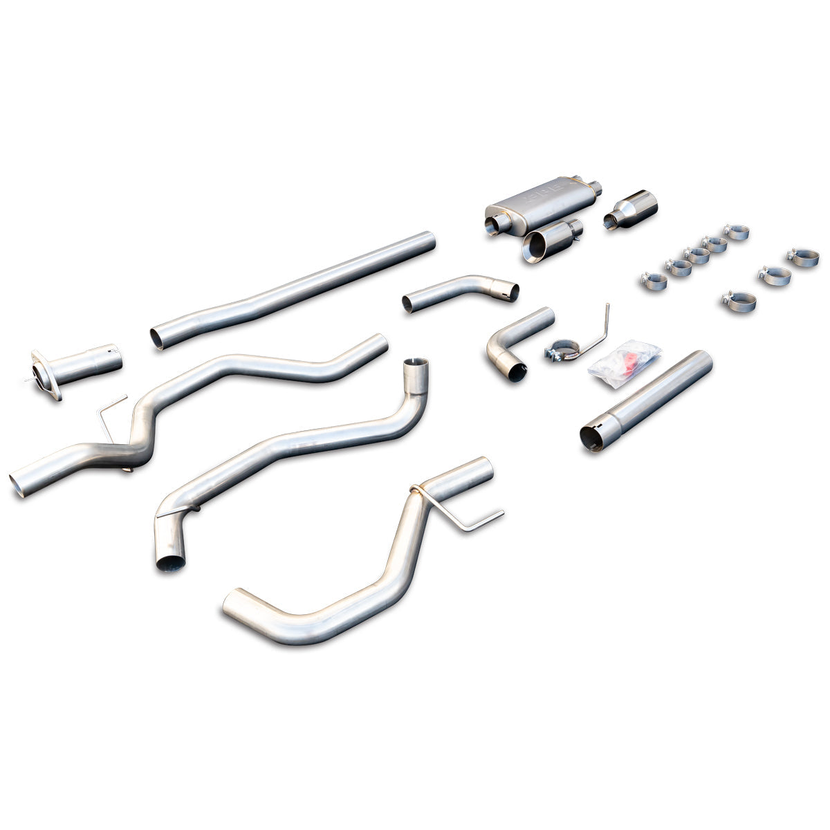 Exhaust Cat Back Ford F150 (2009-2014) Raw Tube Polished Tips