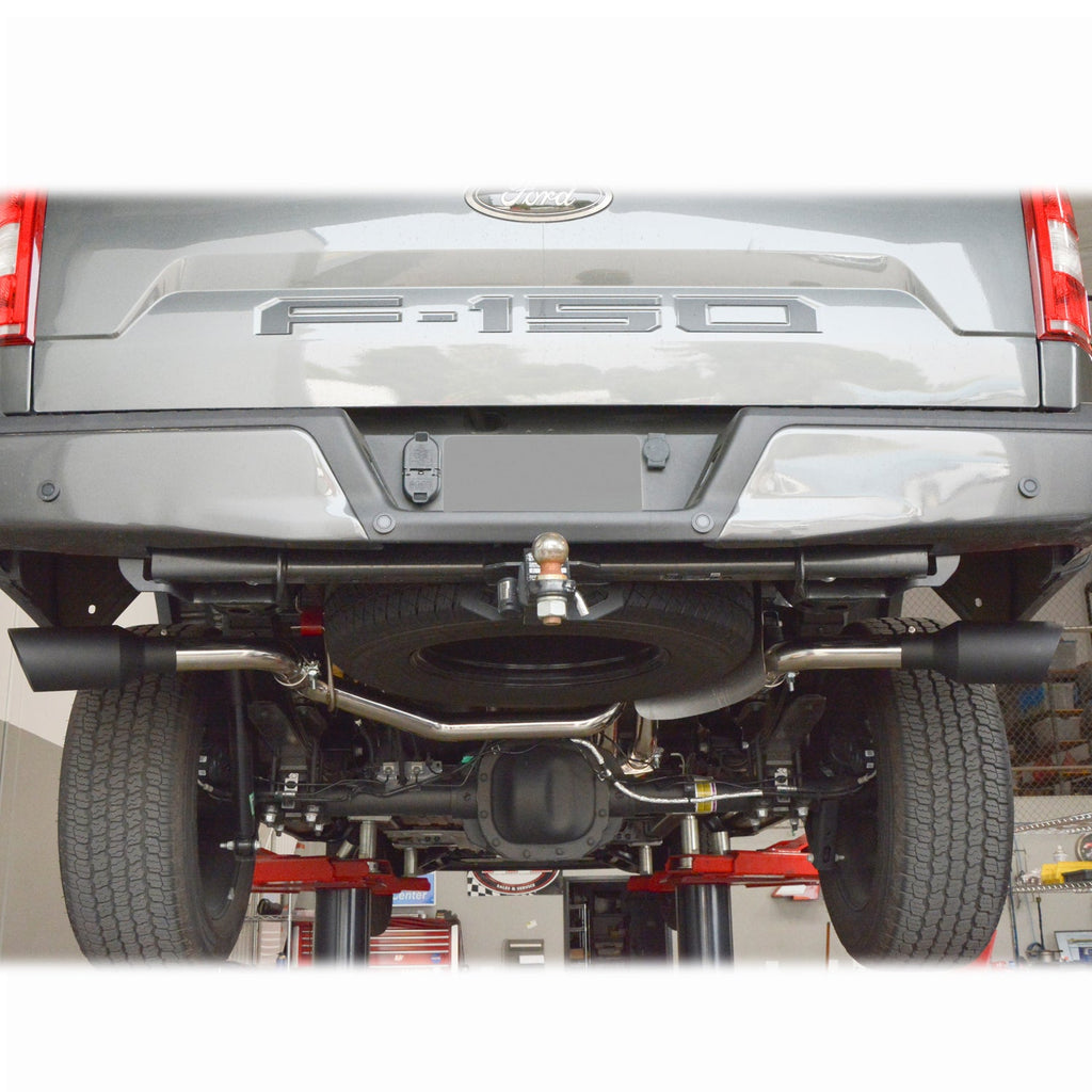 Exhaust Cat Back Ford F150 (2015-2022) Raw Tube Polished Tips