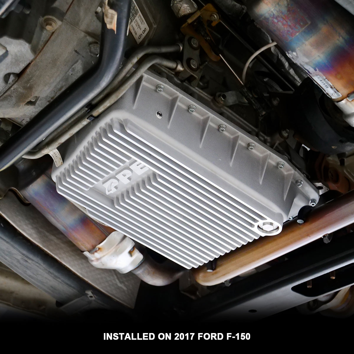 Ford 6R80 Deep Transmission Pan 2015-2017 Ford F-150 Brushed PPE Diesel
