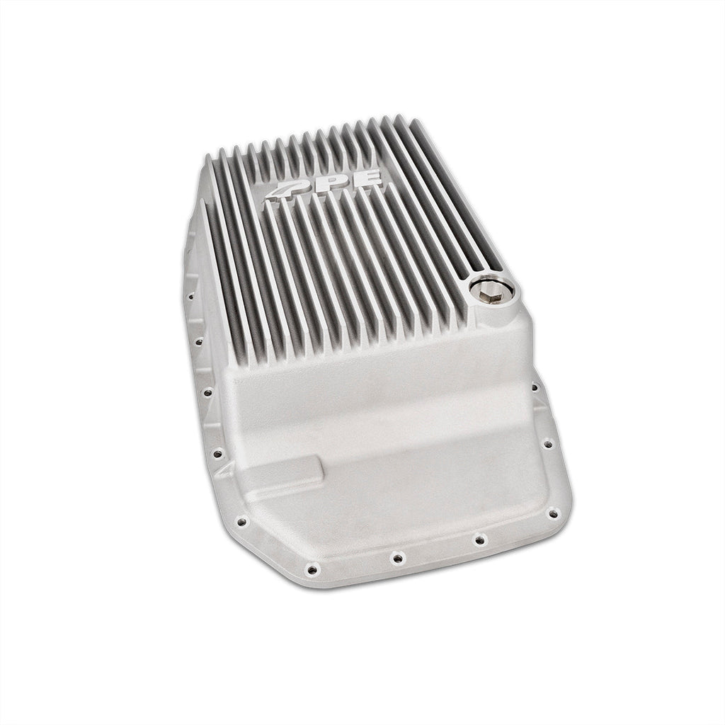 07-19 F150/Expedition/Navigator, 17-19 Super Duty 6R80/6R100 Cast Aluminum Transmission Pan Black Pacific Performance Engineering