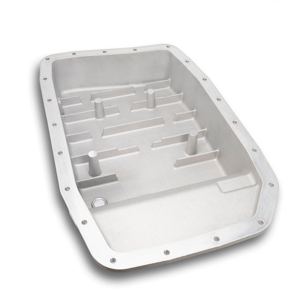 07-19 F150/Expedition/Navigator, 17-19 Super Duty 6R80/6R100 Cast Aluminum Transmission Pan Black Pacific Performance Engineering
