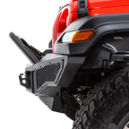 Rockline Front Full Width Bumper W/ Overrider Textured Black 2007-2024 Jeep Wrangler JK/JL 2020-2025 Jeep Gladiator Go Rhino