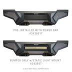 Element Front Bumper with Fixed Light Bar Mount Textured Black 2024-2026 Toyota Tacoma Go Rhino