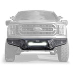 Element Front Bumper with Power Actuated Hide Away Light Bar Mount Textured Black 2021-2023 Ford F-150 Go Rhino