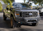 Element Front Bumper with Power Actuated Hide Away Light Bar Mount Textured Black 2021-2023 Ford F-150 Go Rhino