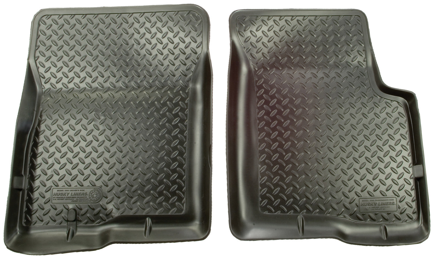 Classic Style Front Floor Liners For 1995-2004 Tacoma Black Husky Liners