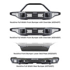 Rockline Rear Full Width Bumper for Ford Bronco Textured Black 2021-2026 Ford Bronco Go Rhino
