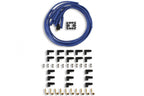 Spark Plug Wire Set- 8MM Blue Wire With Blue Straight Boots 4040B, Spark Plug Wires, Super Stock, Spiral Core, 8Mm, Blue, Set ACCEL
