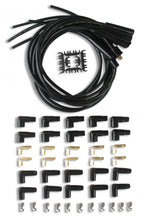 Spark Plug Wire Set- 8MM Black Wire With Black Straight Boots 4040K, Spark Plug Wires, Super Stock, Spiral Core, 8Mm, Black, Set ACCEL