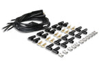 Spark Plug Wire Set- 8MM Black Wire With Black Straight Boots 4040K, Spark Plug Wires, Super Stock, Spiral Core, 8Mm, Black, Set ACCEL