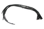 Spark Plug Wire Set- 8MM Black Wire With Black Straight Boots 4040K, Spark Plug Wires, Super Stock, Spiral Core, 8Mm, Black, Set ACCEL