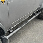 4000 Series Side Steps W/ Mounting Bracket Kit Textured Black 2021-2025 Ford Bronco Go Rhino