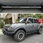 4000 Series Side Steps W/ Mounting Bracket Kit Textured Black 2021-2025 Ford Bronco Go Rhino