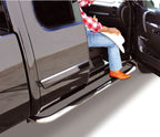 4000 Series SideSteps With Mountins Bracket Kit Polished Stainless Steel 1980-1996 Ford F-150/F-250 F-350 Go Rhino