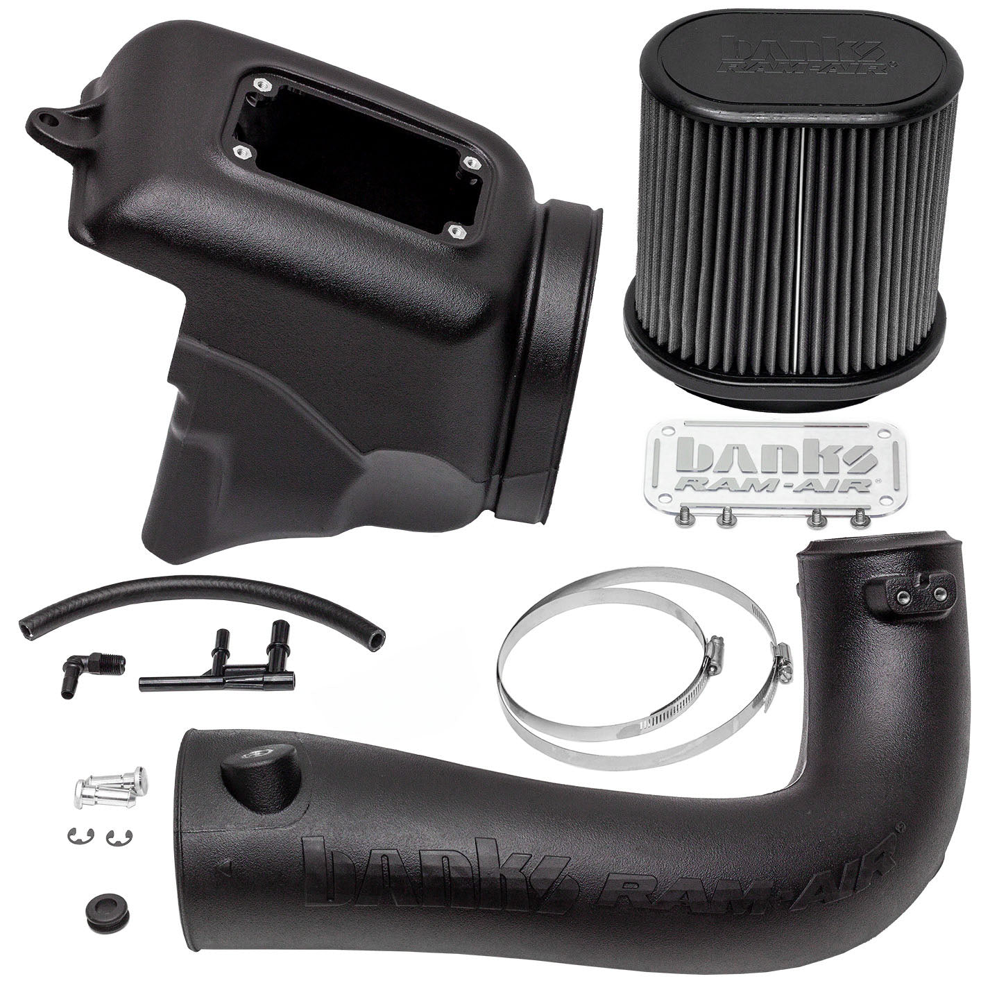 Banks Ram-Air Big-Ass Dry Filter Cold Air Intake System for 18-23 Jeep Wrangler JL 2.0L Turbo