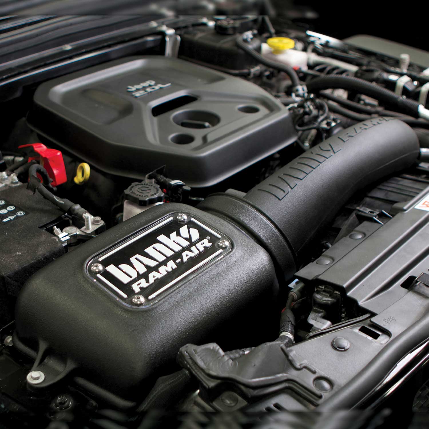 Banks Ram-Air Big-Ass Dry Filter Cold Air Intake System for 18-23 Jeep Wrangler JL 2.0L Turbo