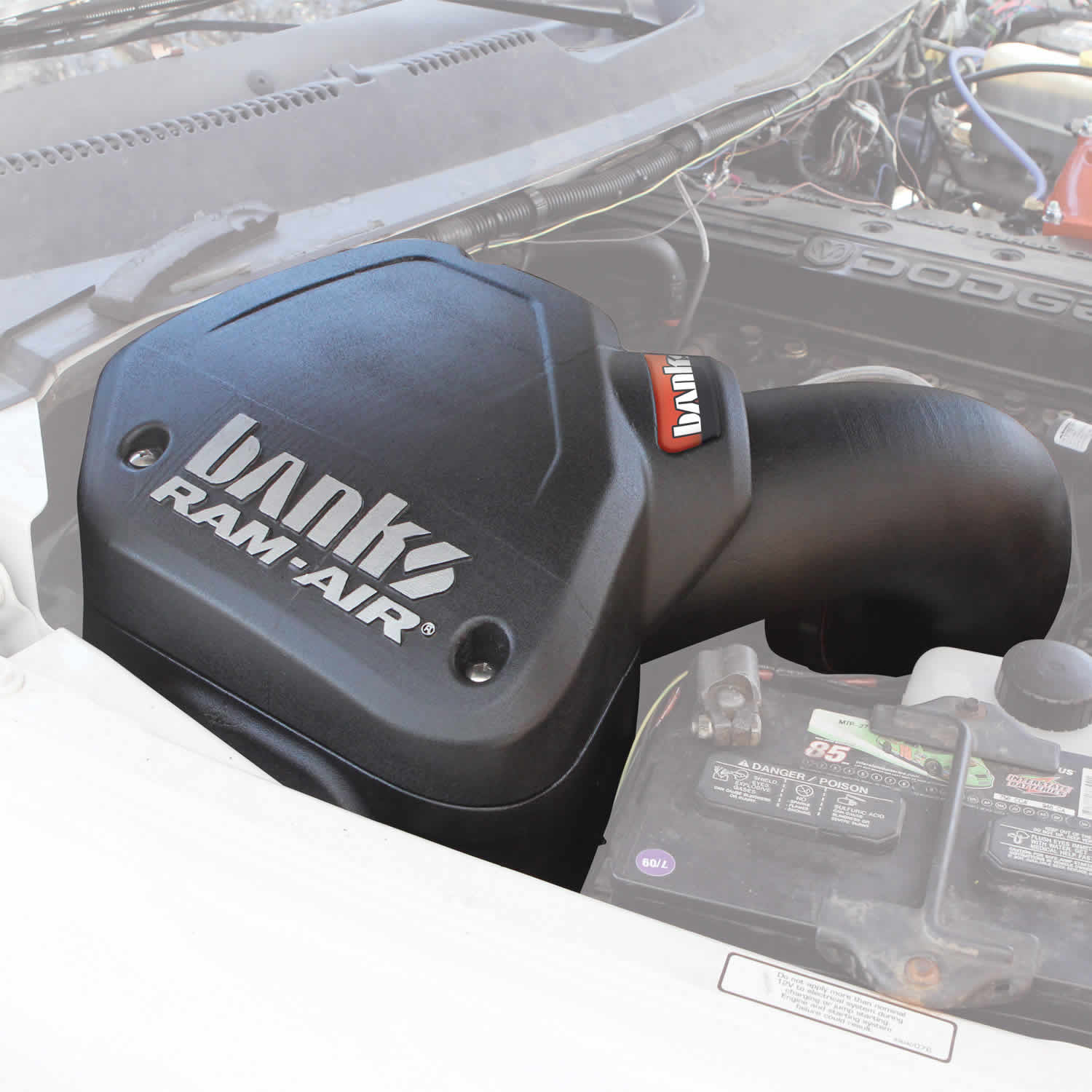 Ram-Air Cold-Air Intake System Dry Filter 94-02 Dodge 5.9L Banks Power
