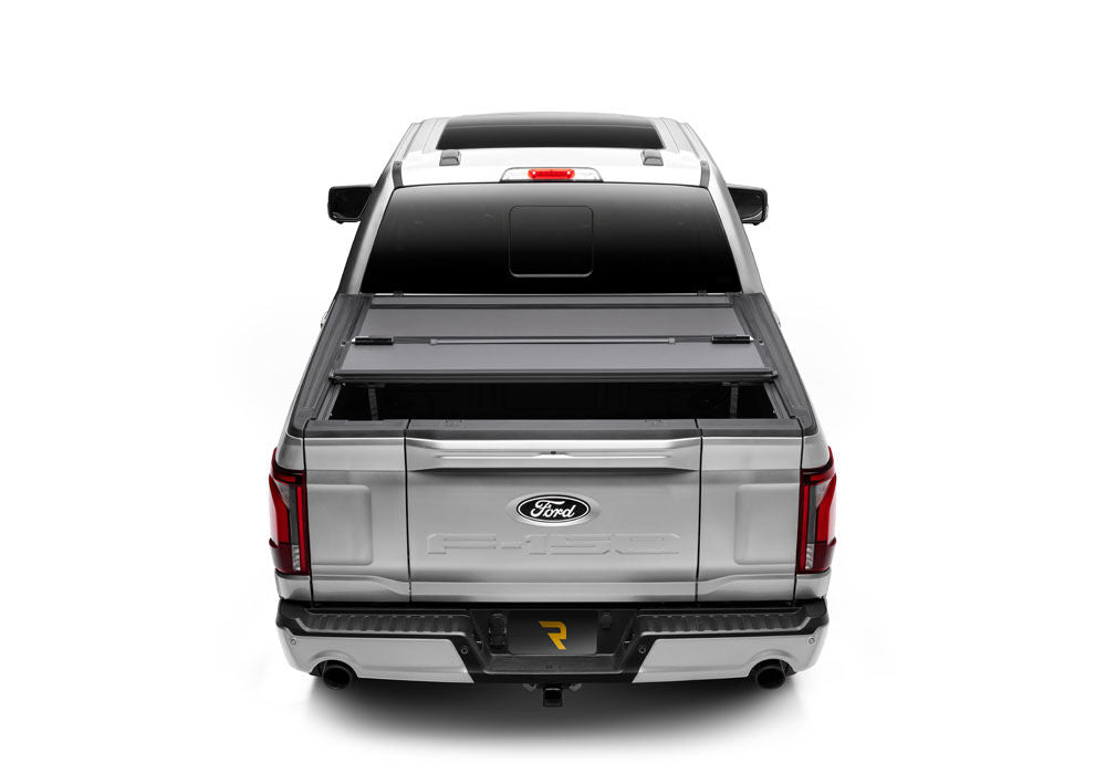 BAKFlip MX4 (GEN 3) Hard Folding Truck Bed Cover Matte Finish 2007-2021 Toyota Tundra 5 Foot 6 Inch Bed with Deck Rail System without Trail Special Edition Storage Boxes BAK