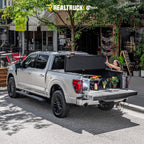 BAKFlip MX4 (GEN 3) Hard Folding Truck Bed Cover Matte Finish 2007-2021 Toyota Tundra 6 Foot 6 Inch Bed with Deck Rail System without Trail Special Edition Storage Boxes BAK