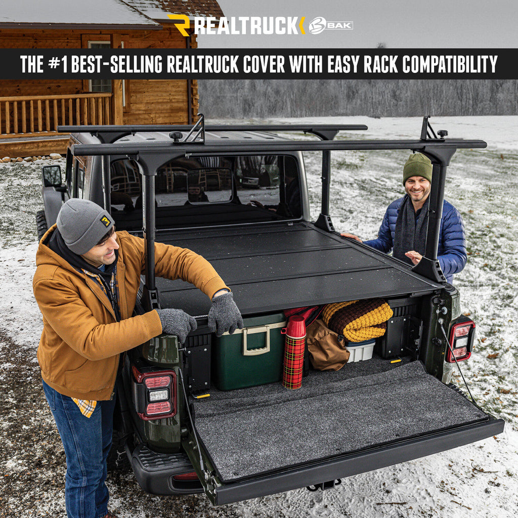 BAKFlip MX4 TS Hard Folding Truck Bed Cover 2014-2018 (2019 Legacy/Limited) Silverado/Sierra 1500/2015-2019 2500 HD/3500 HD 6 Foot 6 Inch Bed BAK