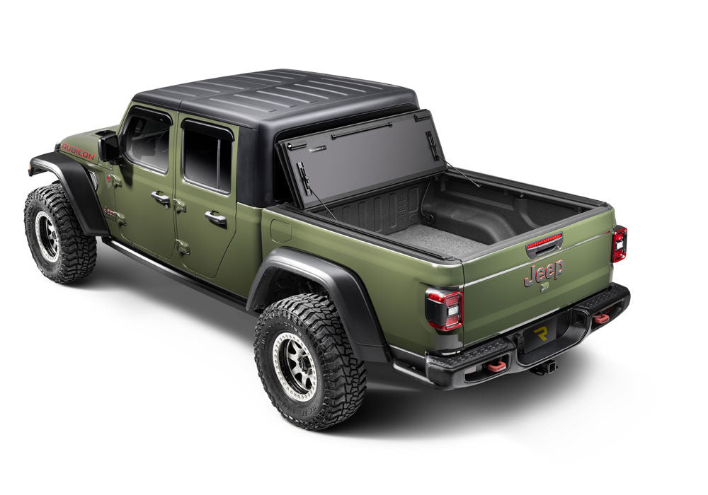 BAKFlip MX4 TS Hard Folding Truck Bed Cover 2007-2021 Toyota Tundra 5 Foot 6 Inch Bed without Deck Rail System without Trail Special Edition Storage Boxes BAK