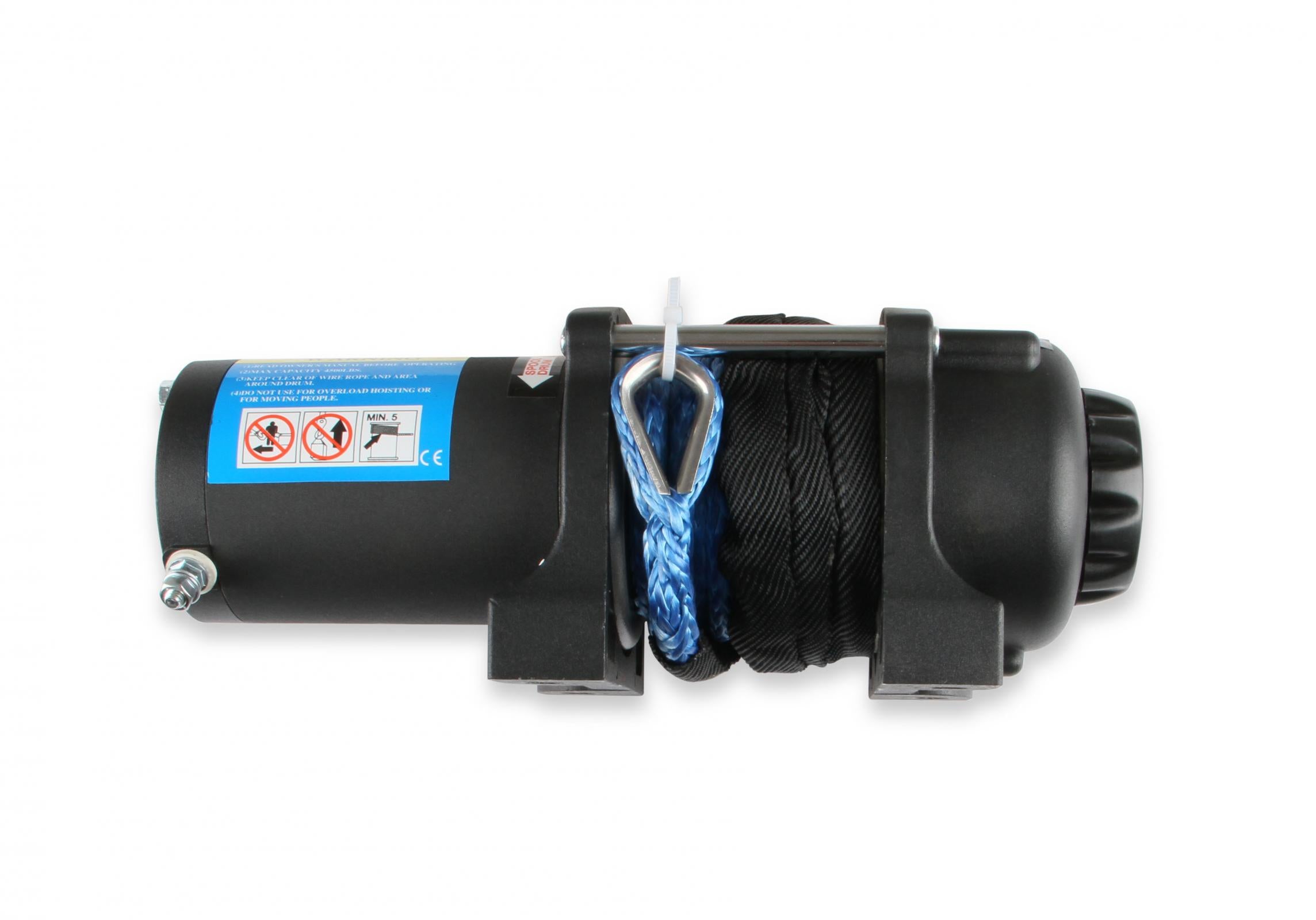 4,500 Lb 12 Volt Winch w/ Synthetic Rope and Aluminum Fairlead Anvil Off-Road