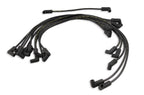 Spark Plug Wire Set- 8MM Super Stock Custom Black Wire Custom Spark Plug Wire Set 500 Ohms/Ft Sprial Core Sbc 1987-1995 V8 ACCEL