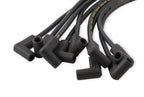 Spark Plug Wire Set- 8MM Super Stock Custom Black Wire Custom Spark Plug Wire Set 500 Ohms/Ft Sprial Core Sbc 1987-1995 V8 ACCEL