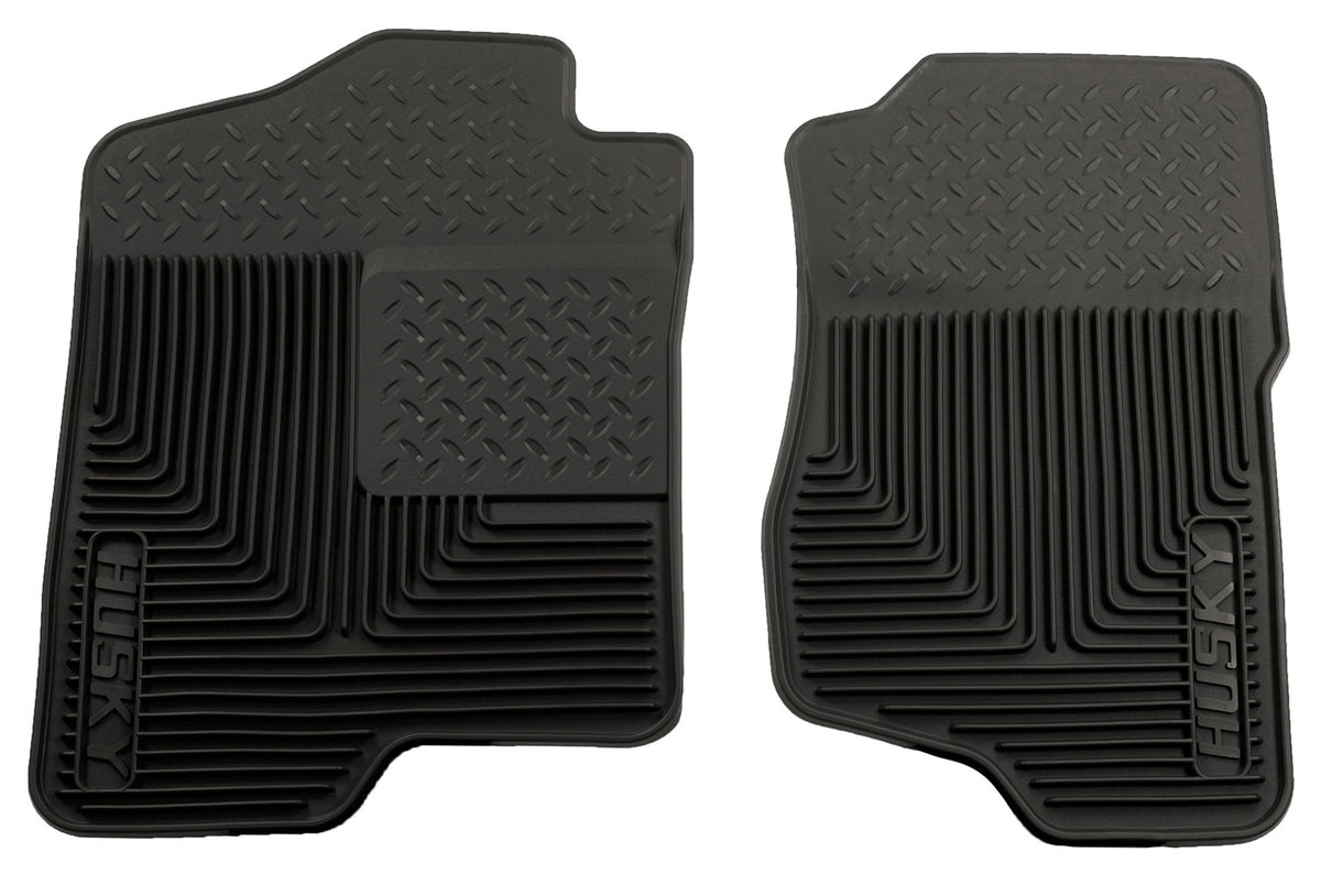 Heavy Duty Floor Mats Front Floor Mats For 2007-2014 Escalade ESV/EXT, Avalanche, Silverado/Sierra 1500/2500 HD/3500 HD, Suburban 1500/2500 Husky Liners