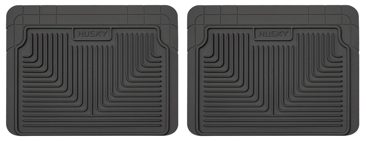 Heavy Duty Floor Mats 2nd Or 3rd Seat Floor Mats Black 20.75 x 16 Inches Husky Liners