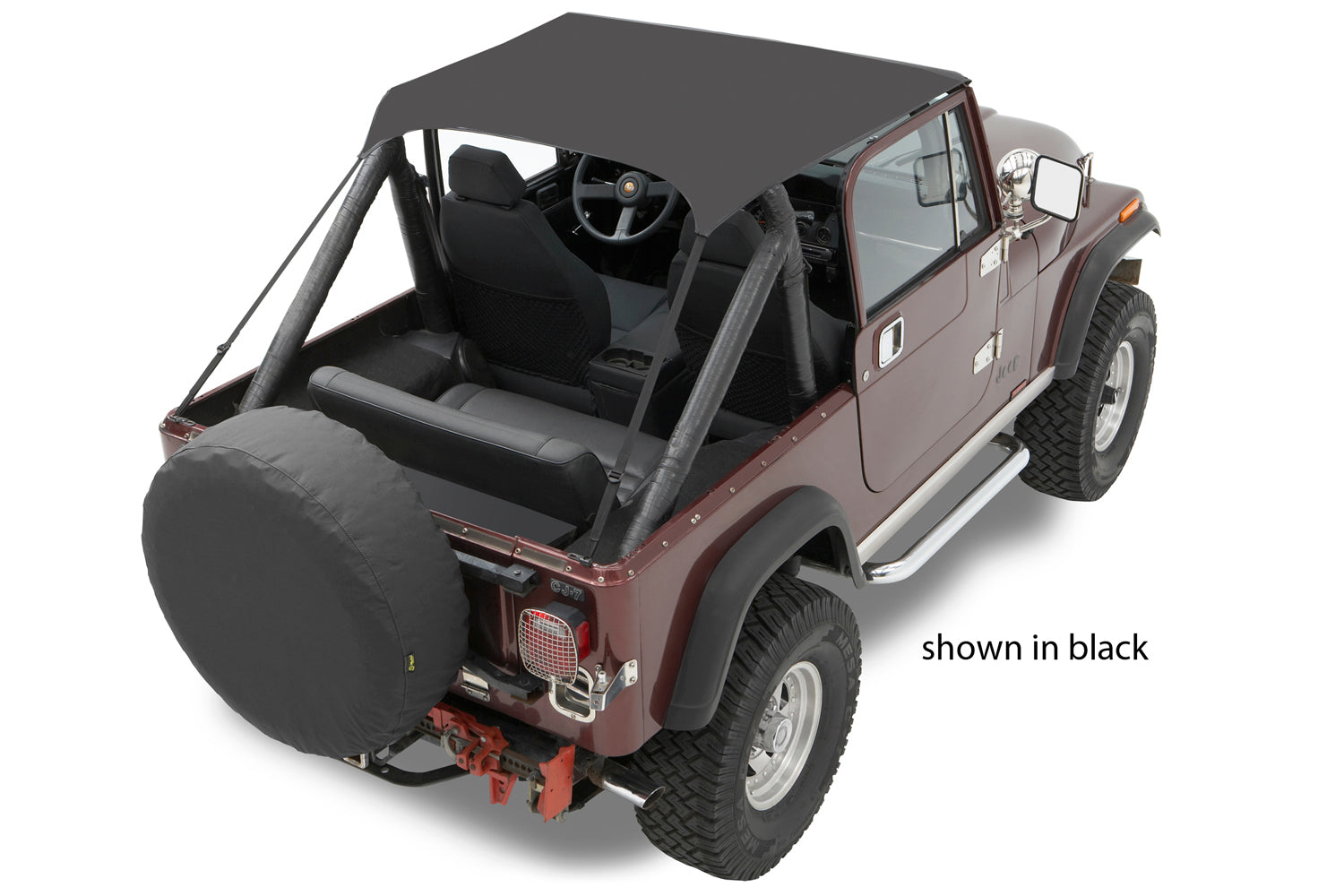 Jeep CJ7 Bikini Top Traditional Bikini Top For Jeep 1976-1986 CJ7 Tan Bestop