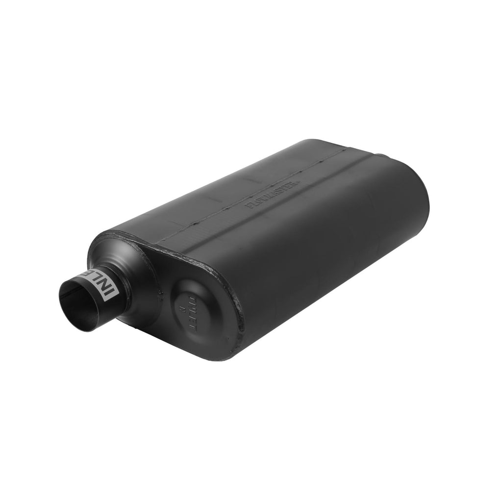 Super 50 Series Chambered Muffler Super 50 2.50 Offset In 2.50 Center Out Mild Sound Flowmaster