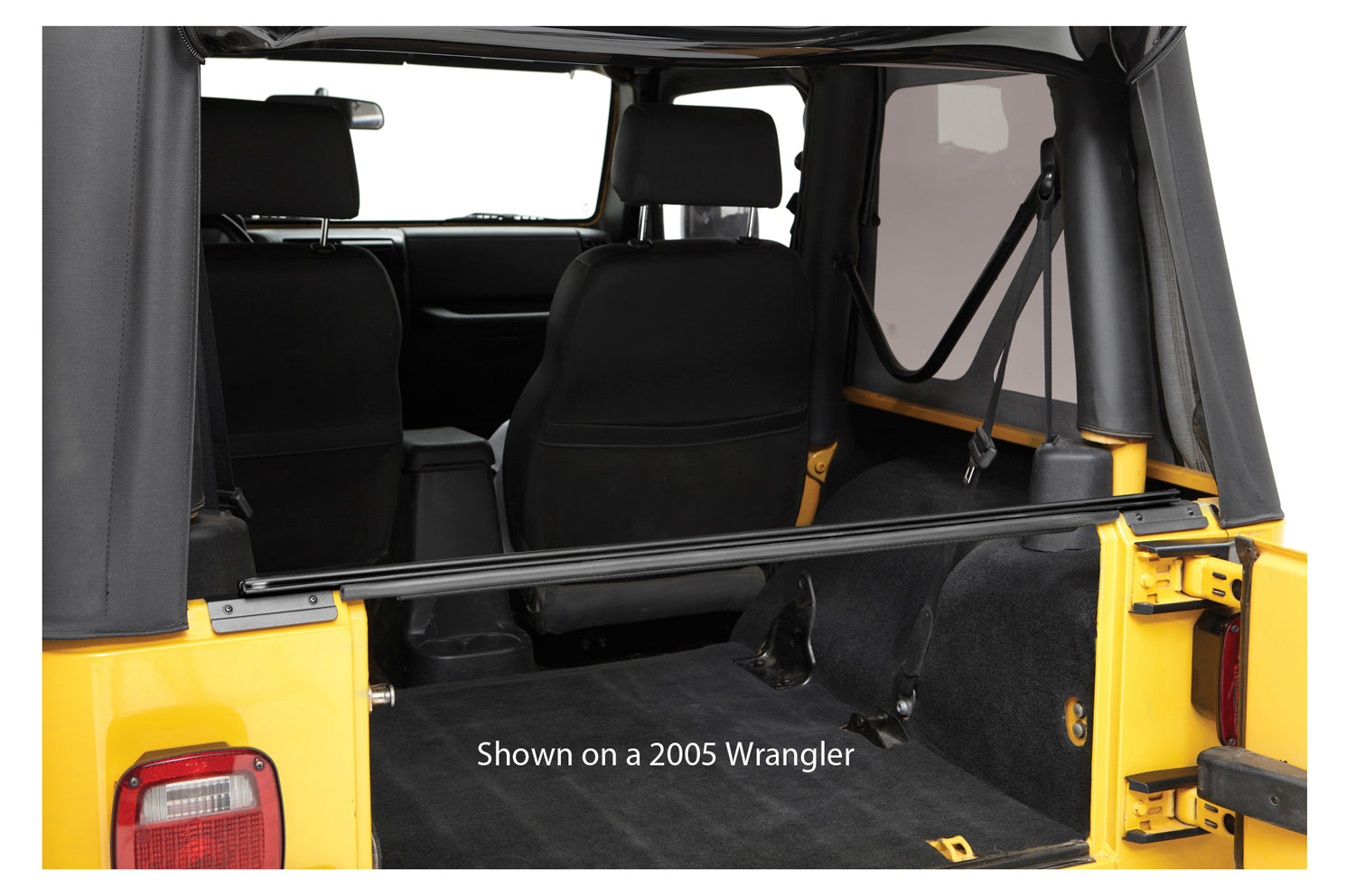 Jeep Tailgate Bar For Jeep 2007-2018 Wrangler JK OEM Tops Black Bestop