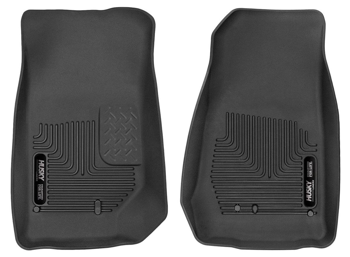 X-act Contour Front Floor Liners For 2007-201 Jeep Wrangler JK 2/4Door Husky Liners