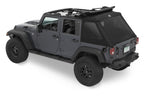 Jeep Trektop Glide - Jeep 07-18 Wrangler JK 4-Door (Premium Black Twill) Bestop