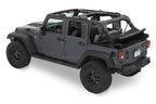 Jeep Trektop Glide - Jeep 07-18 Wrangler JK 4-Door (Premium Black Twill) Bestop