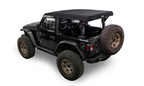 Supertop Glide Jeep 2018-26 Wrangler JL 2-Door Squareback, Black Diamond Bestop