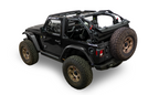 Supertop Glide Jeep 2018-26 Wrangler JL 2-Door Squareback, Black Diamond Bestop