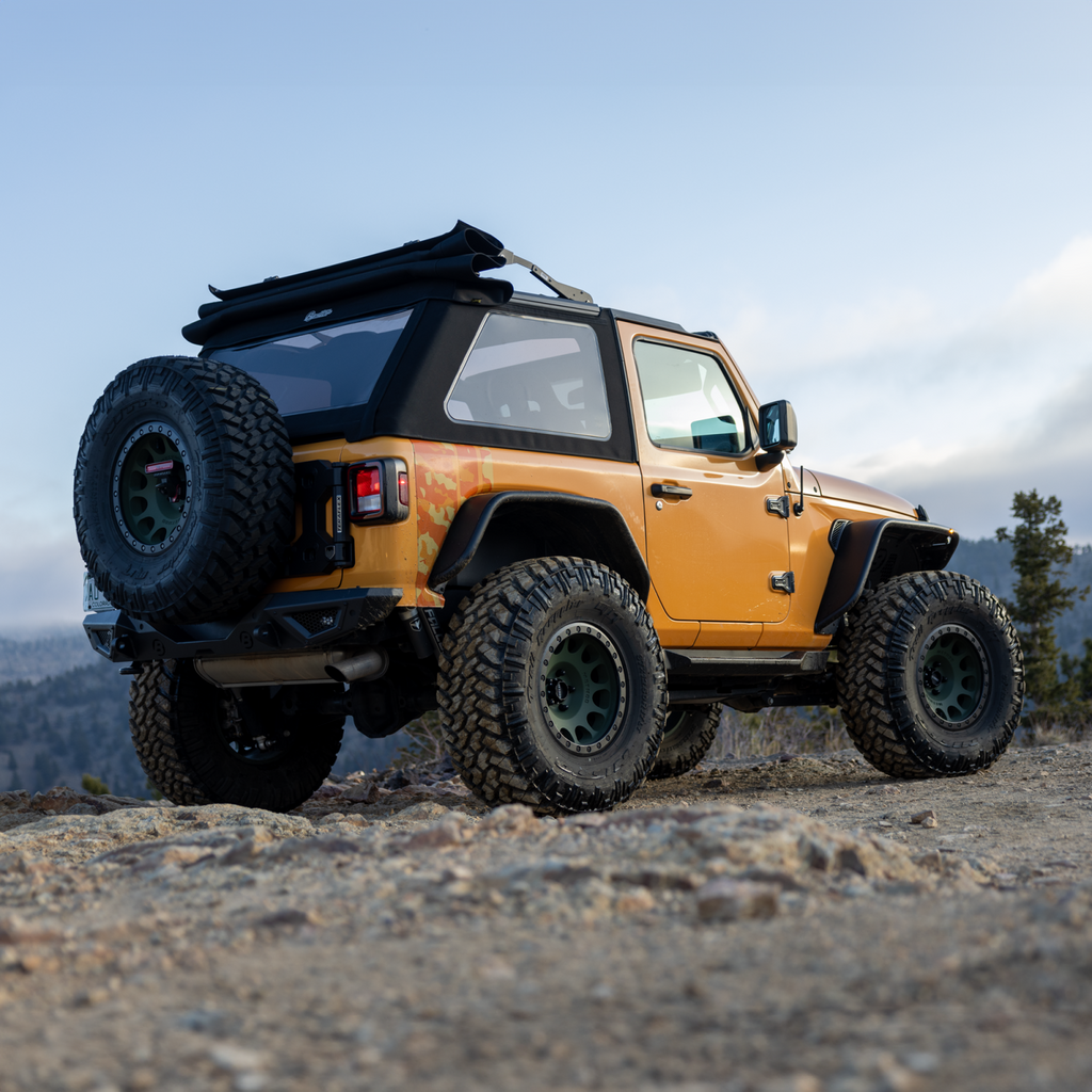 Trektop Glide 2-Door for JL Jeep 2018-26 Wrangler JL Premium Black Twill Bestop