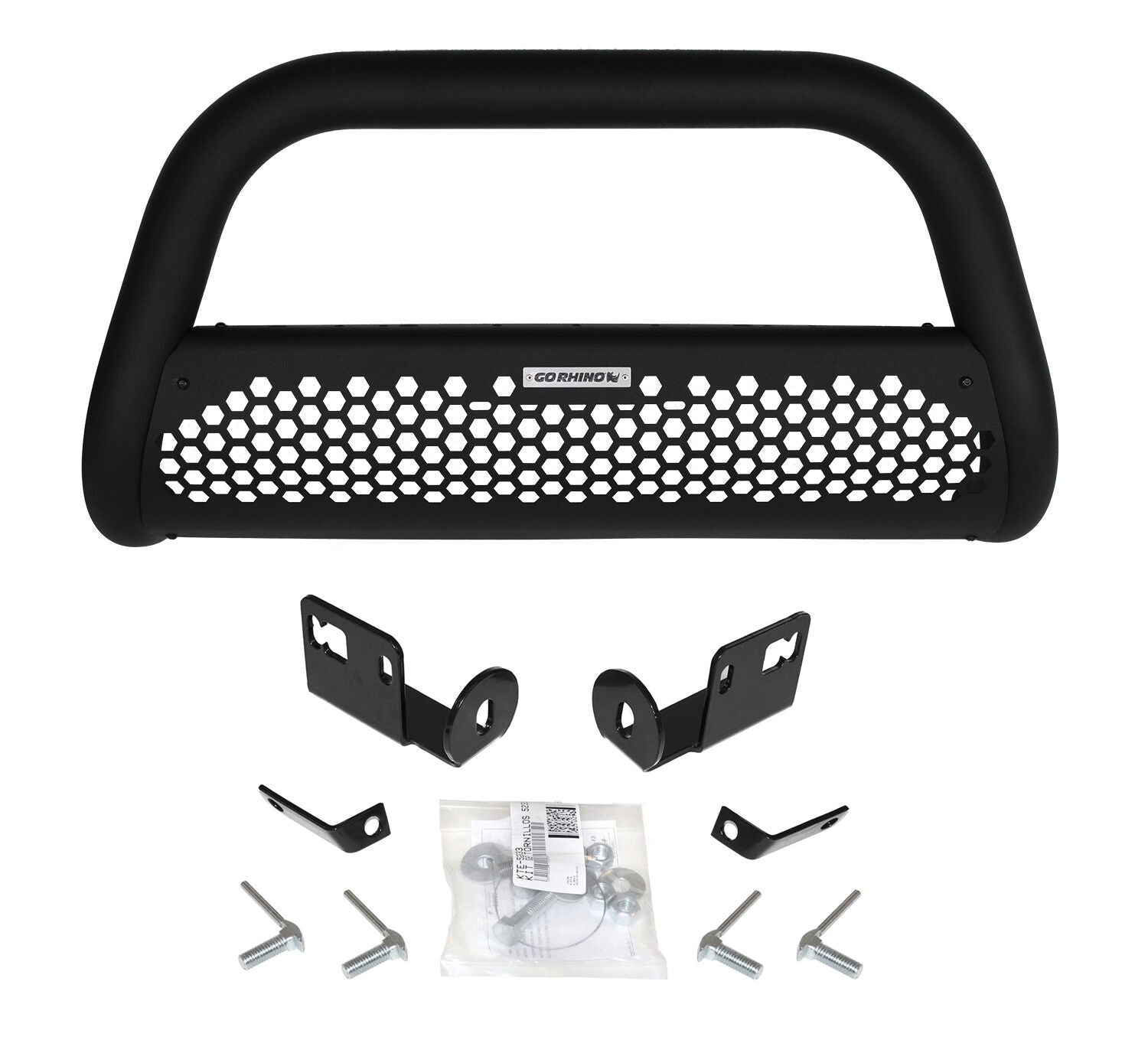 RC2 Bull Bar with Mounting Brackets Textured Black 2003-2006 Silverado/Sierra 2500 HD Go Rhino