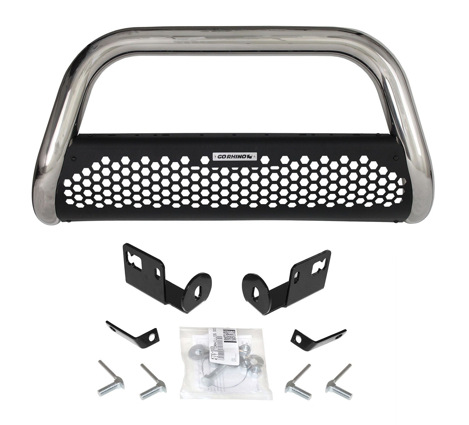 RC2 Bull Bar with Mounting Brackets Polished Stainless Steel 2004-2008 Ford F-150 Go Rhino