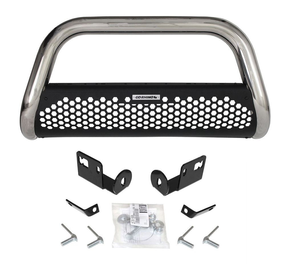 RC2 Bull Bar with Mounting Brackets Polished Stainless Steel 2009-2025 Ford F-150 Go Rhino