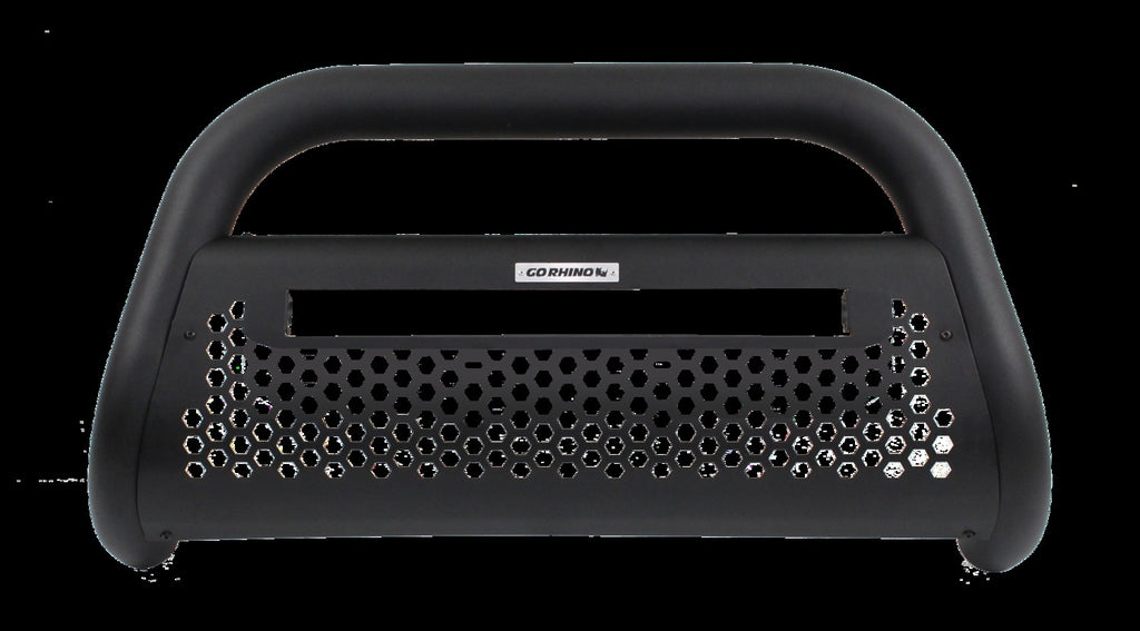 RC2 LR Bull Bar with 20 Inch Single Row Opening Frame Only Textured Black 1997-2025 Ford F-150 2003-2006 Silverado/Sierra 1500 2005-2023 Toyota Tacoma 2006-2018 Dodge Ram 1500/2500/3500 Go Rhino