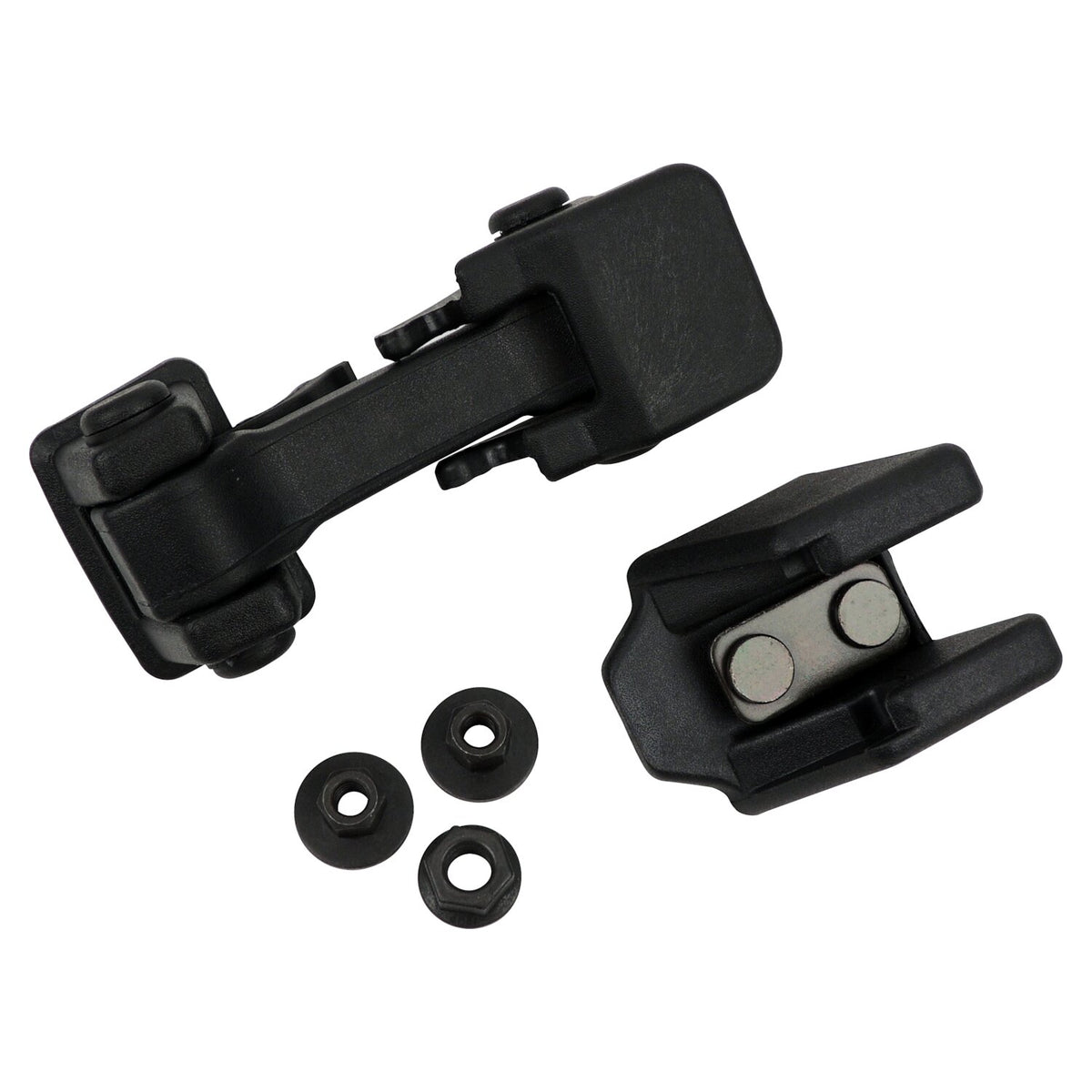 Hood Catch Kit for Jeep 07-18 JK Wrangler, Incl. 1 Hood Catch and 1 Bracket Crown Automotive